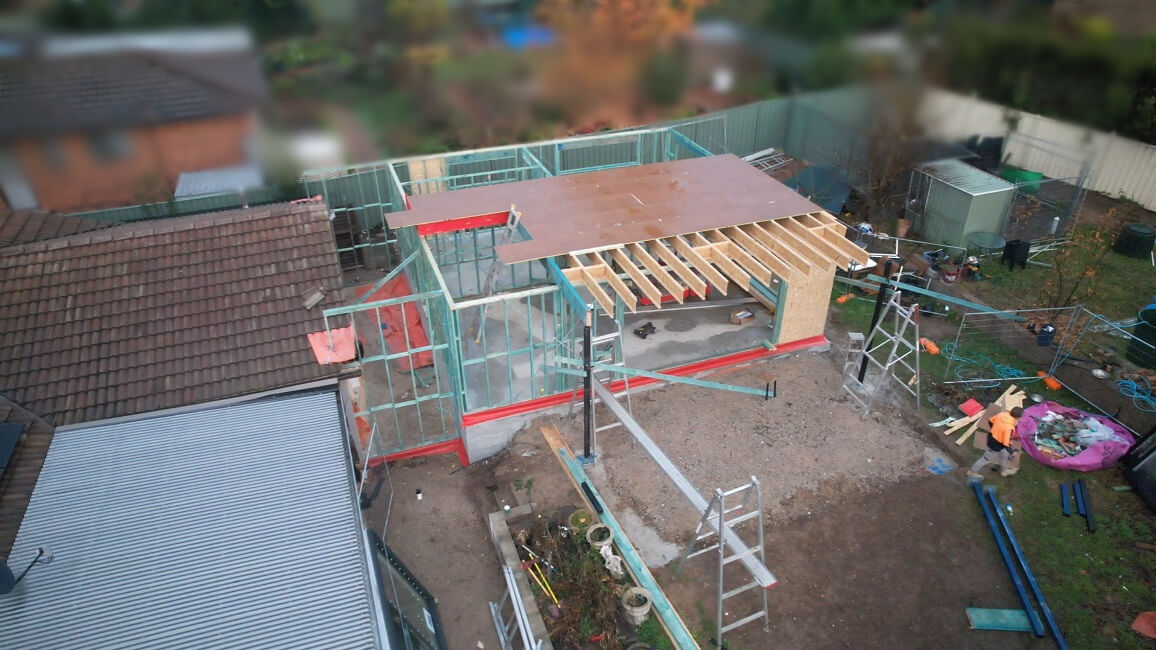 Foundation and framing stage